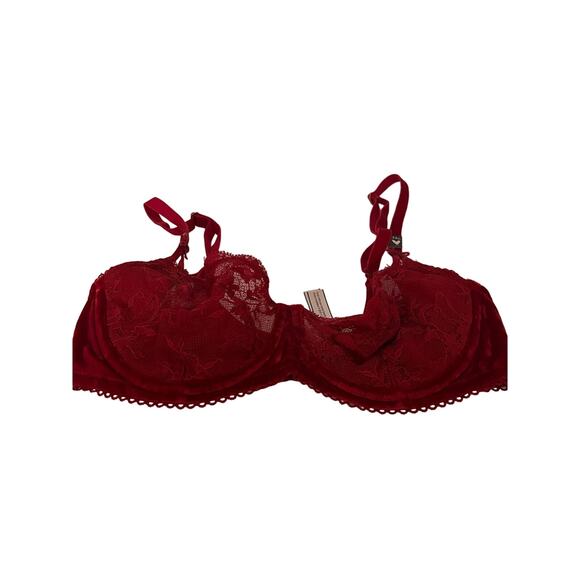 Victoria's Secret Women's Dream Angels Push Up Bra without Padding Red Size 34D